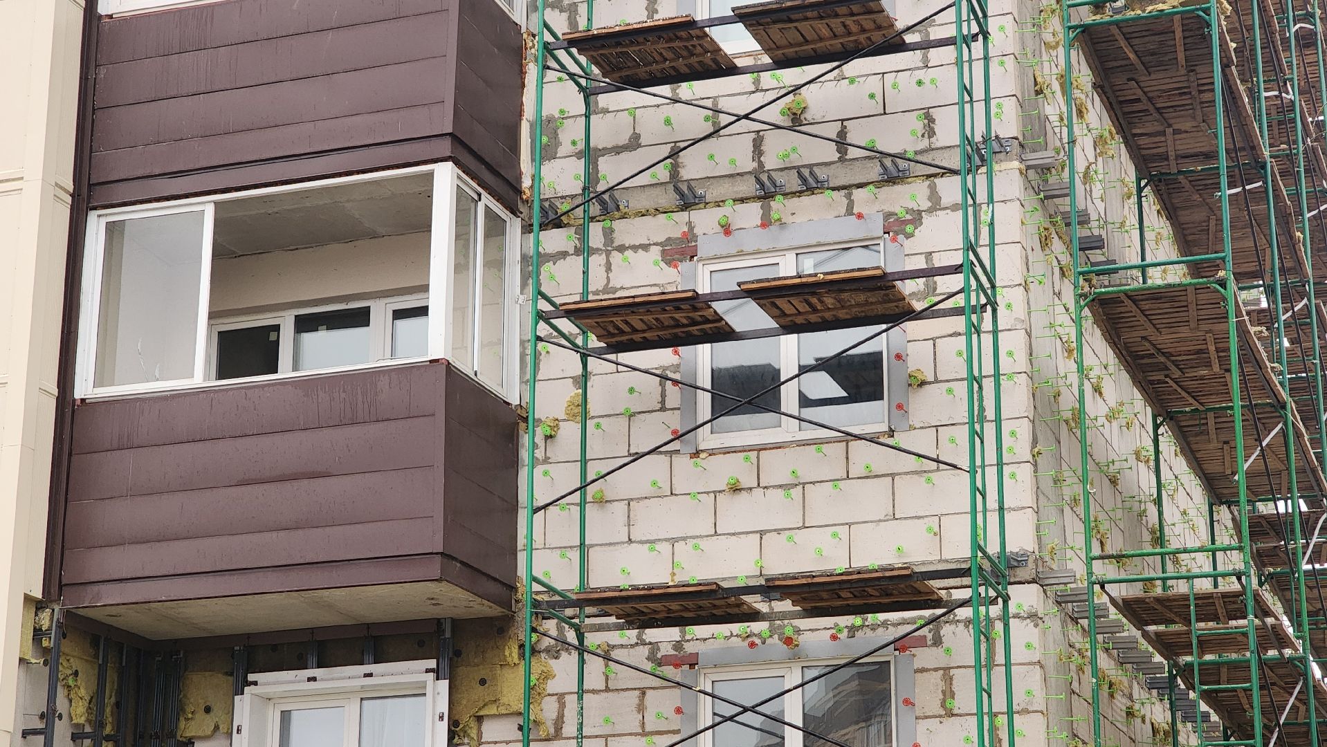 клин, майданово, ремонт фасада, утепление фасада,