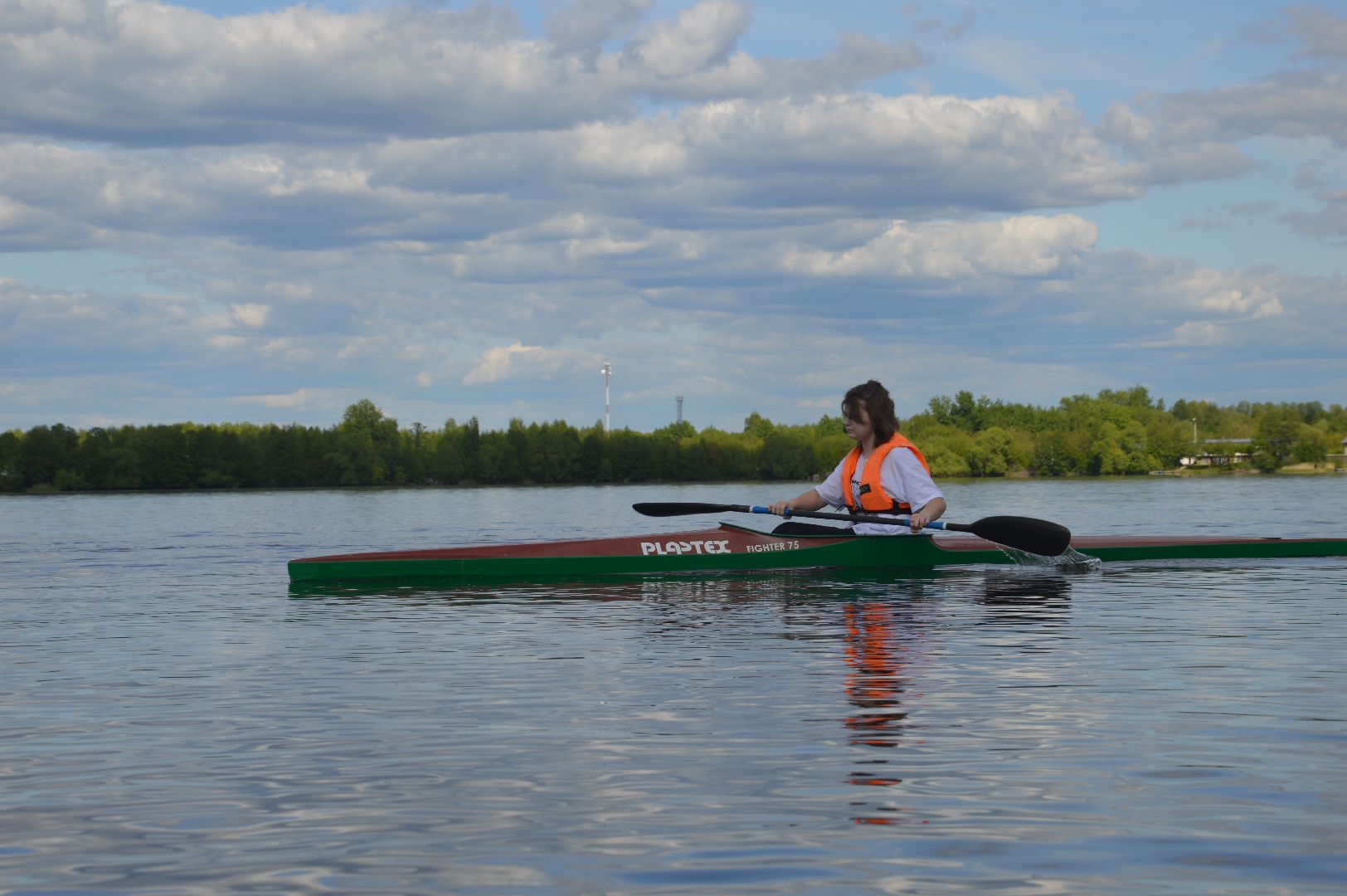 Шатура, Новый пирс, секция байдарок и каноэ.