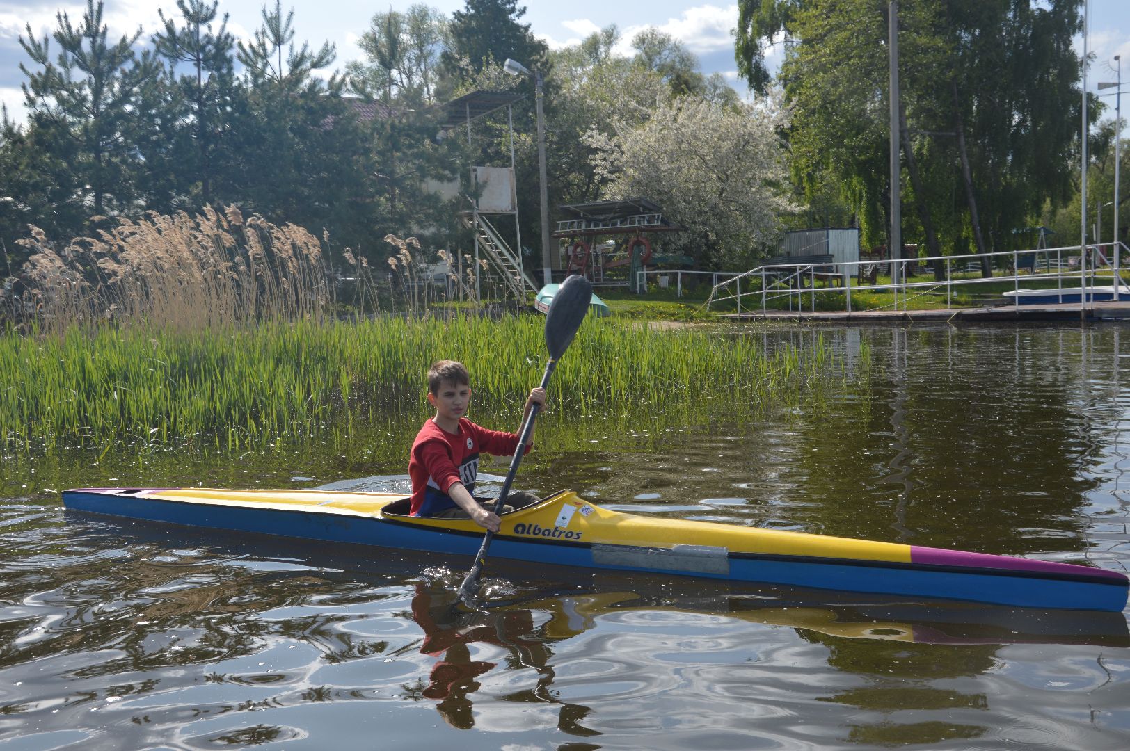 Шатура, Новый пирс, секция байдарок и каноэ.