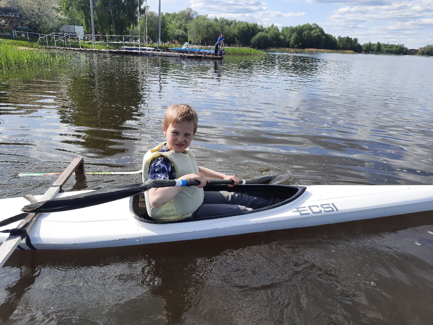 Шатура, Новый пирс, секция байдарок и каноэ.