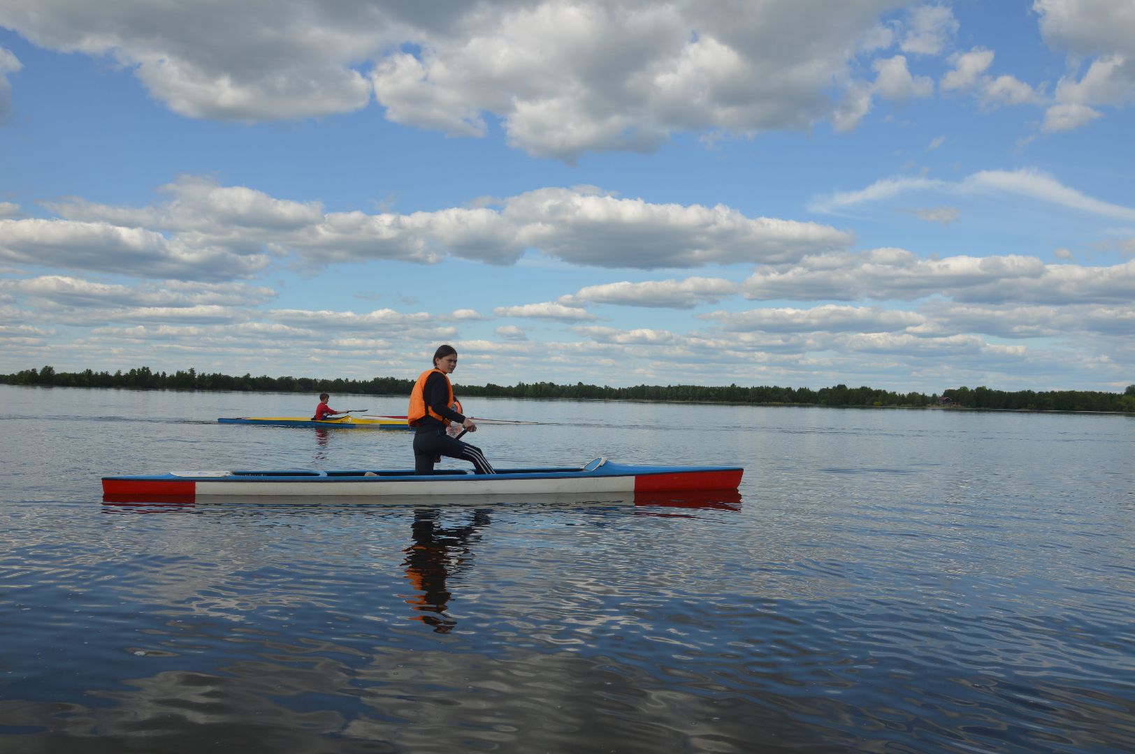 Шатура, Новый пирс, секция байдарок и каноэ.