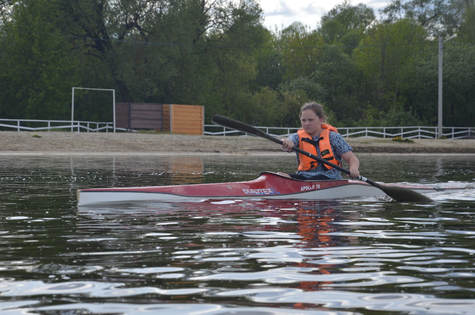 Шатура, Новый пирс, секция байдарок и каноэ.