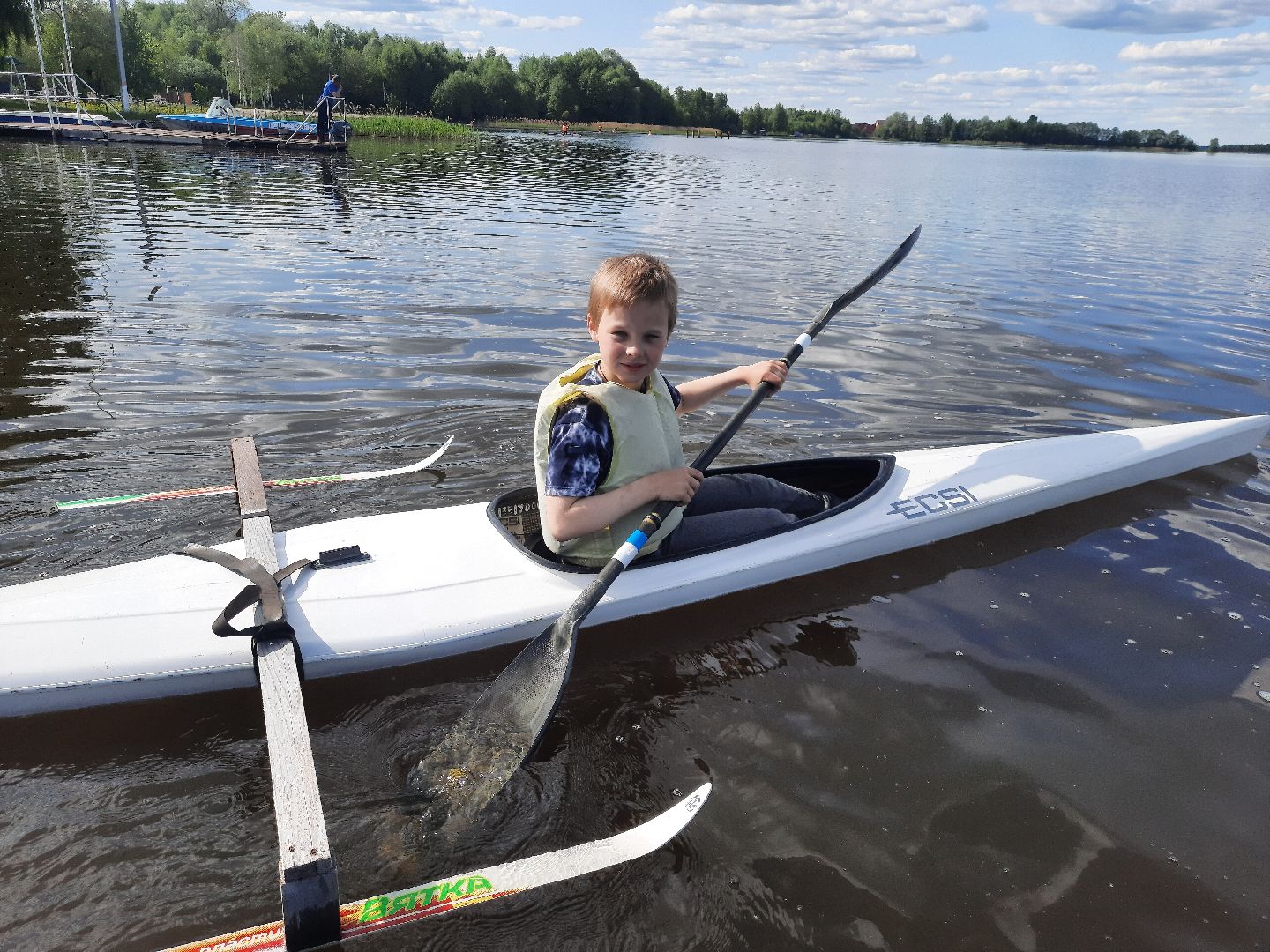 Шатура, Новый пирс, секция байдарок и каноэ.
