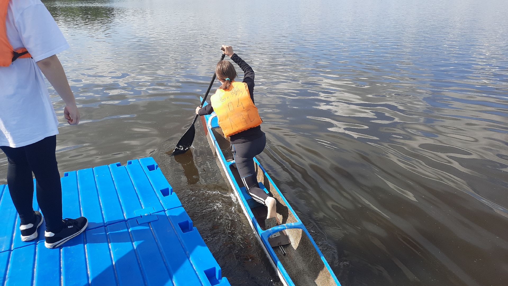 Шатура, Новый пирс, секция байдарок и каноэ.