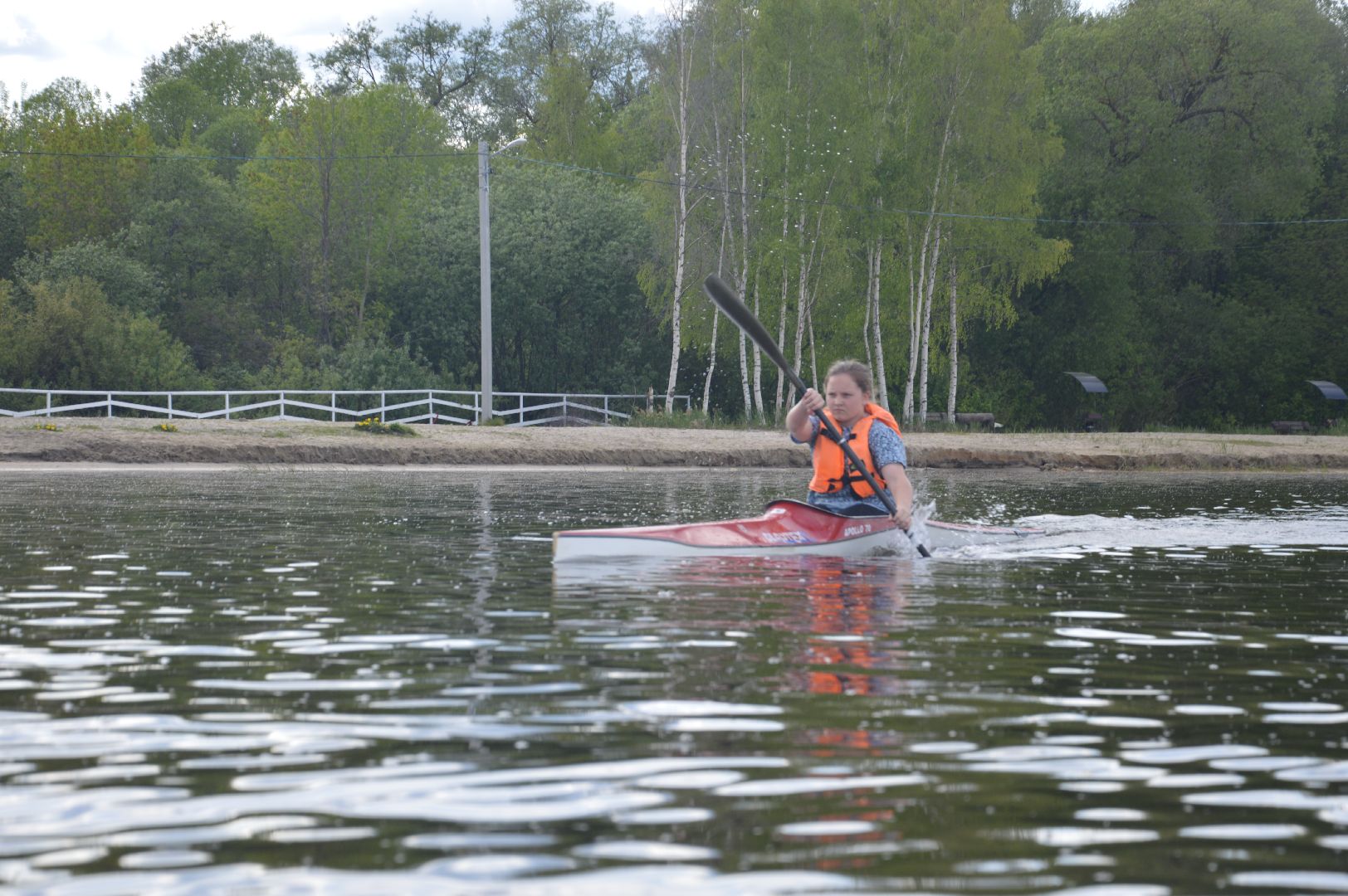 Шатура, Новый пирс, секция байдарок и каноэ.