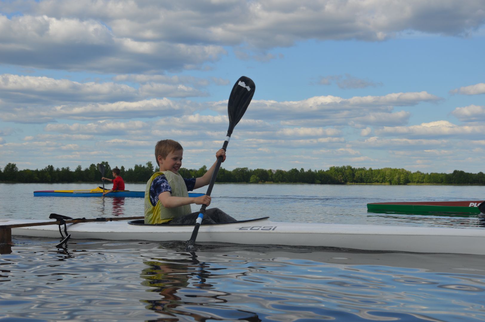 Шатура, Новый пирс, секция байдарок и каноэ.