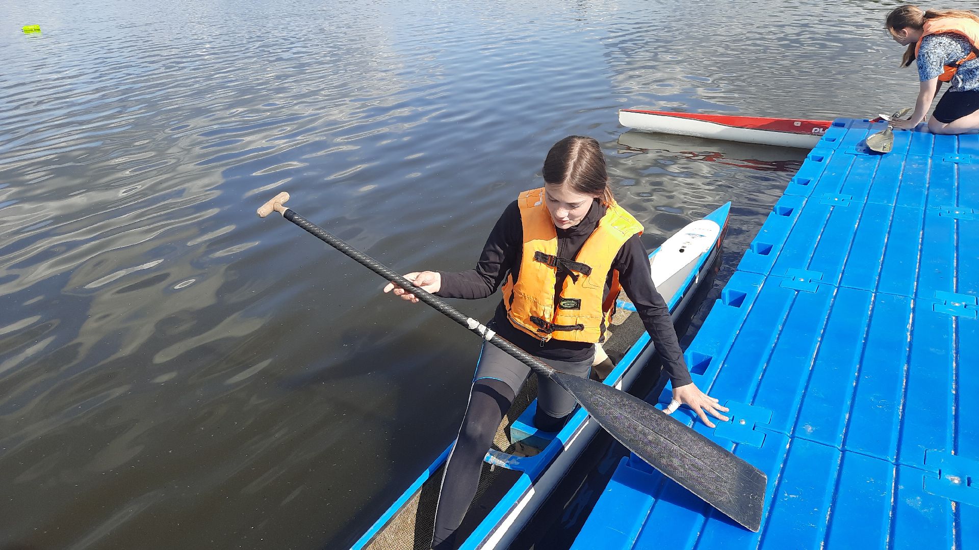 Шатура, Новый пирс, секция байдарок и каноэ.