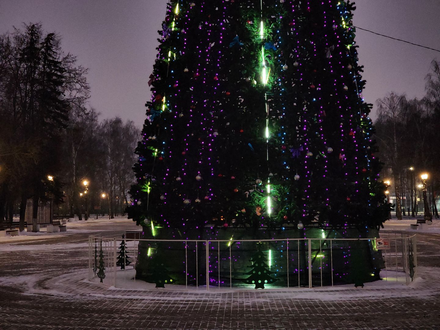 новый год, украшение города, праздничные украшения, старая купавна, богородский городской округ,