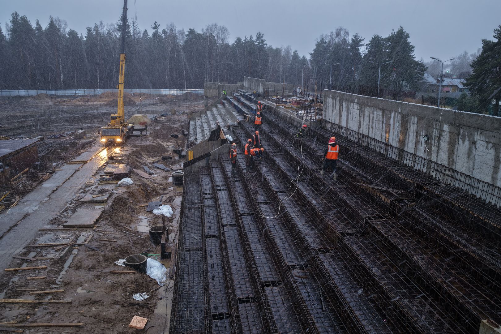 видео с коптера, стадион русич,