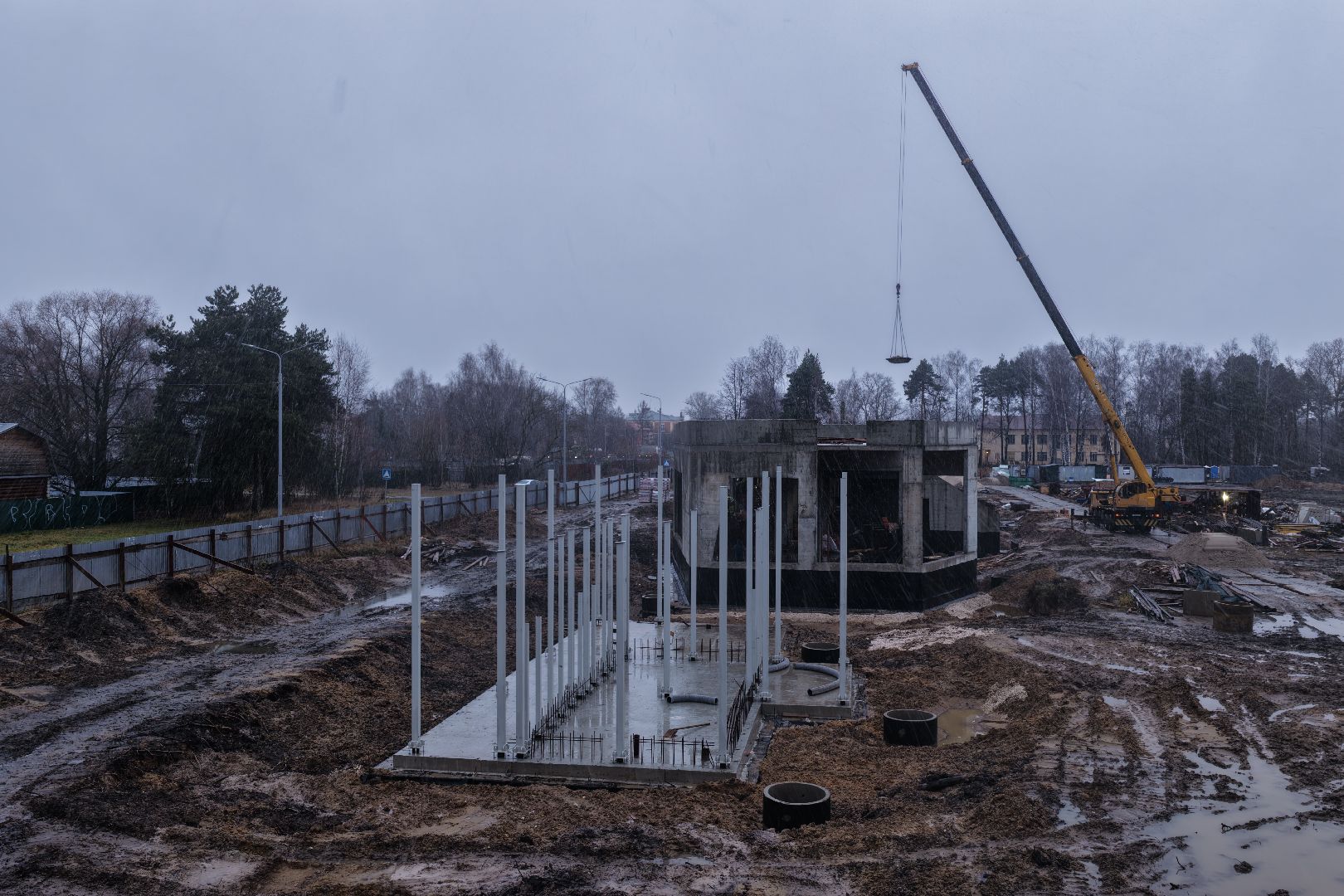 видео с коптера, стадион русич,