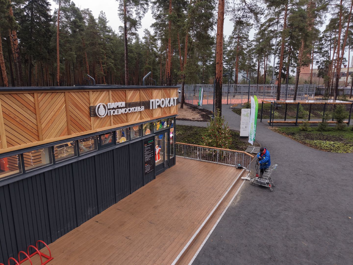 видео с коптера, лесопарк стрелки,