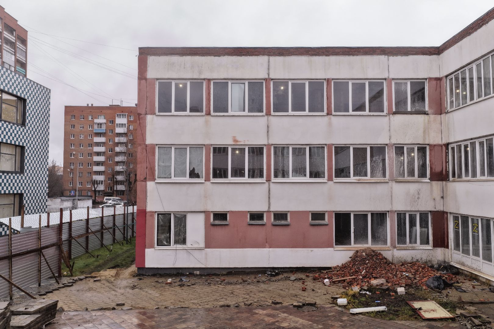 видео с коптера, школа 16 орехово-зуево, капремонт школы 16,