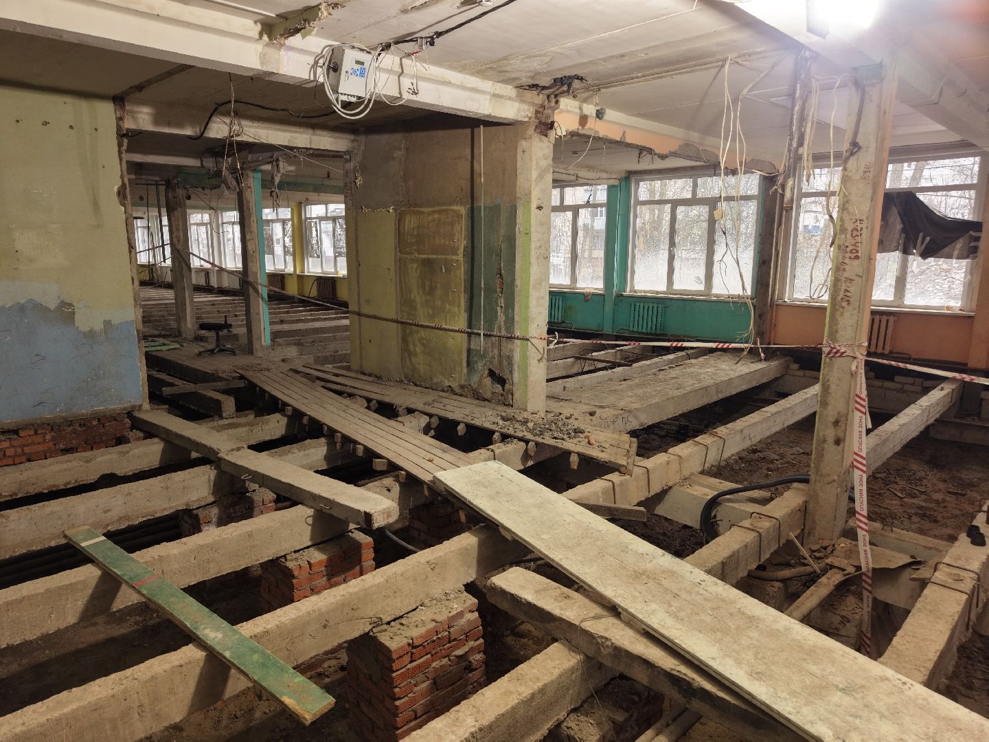 видео с коптера, школа 20 орехово-зуево, капремонт школы 20,