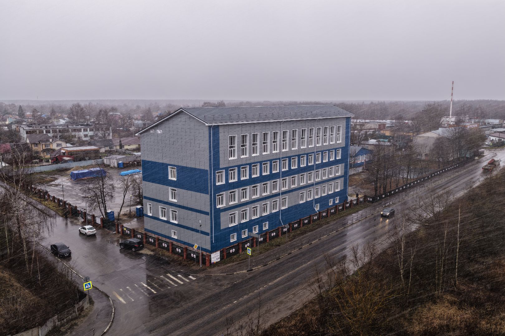 видео с коптера, техникум в орехово-зуево,