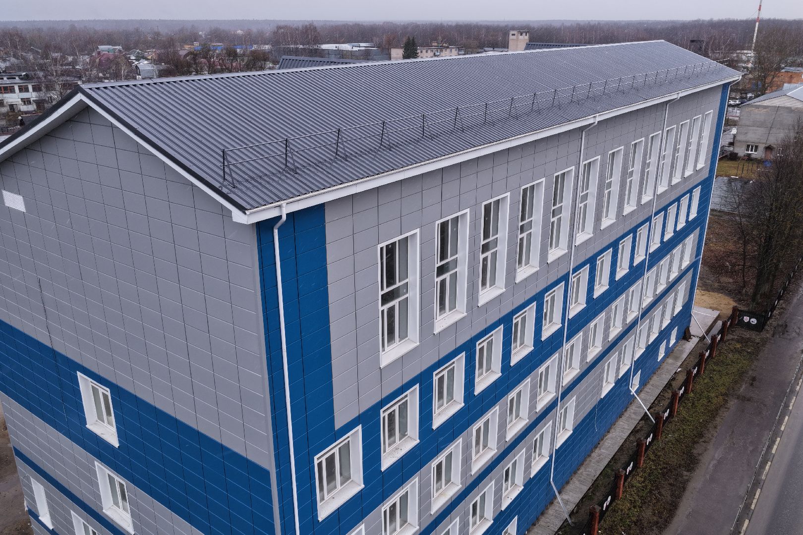 видео с коптера, техникум в орехово-зуево,