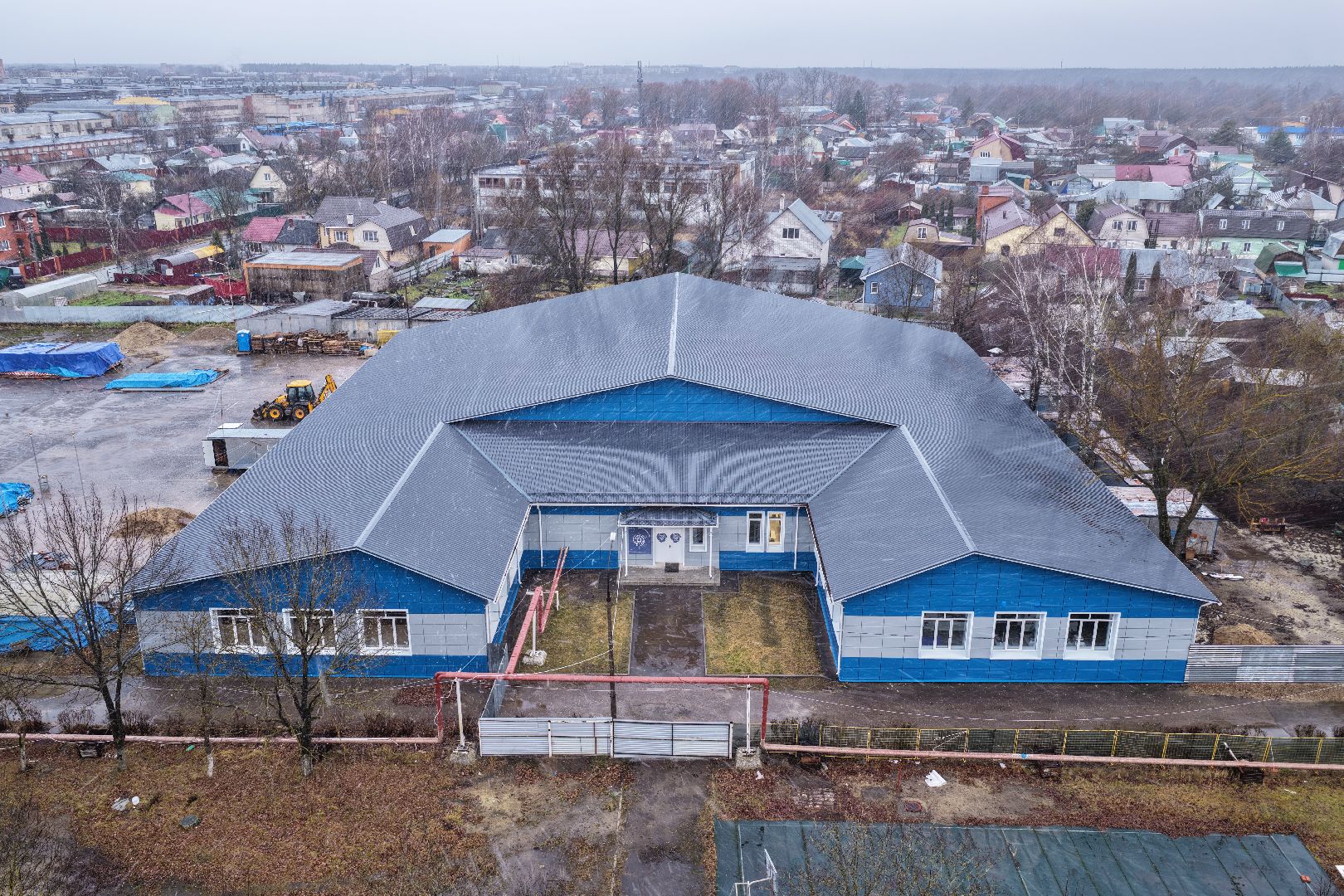 видео с коптера, техникум в орехово-зуево,