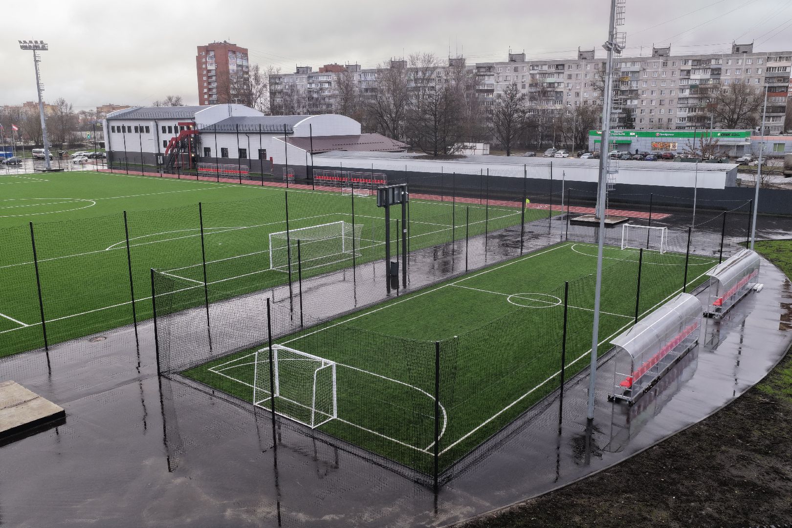 видео с коптера, стадион торпедо,