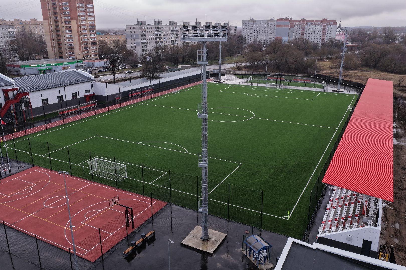 видео с коптера, стадион торпедо,