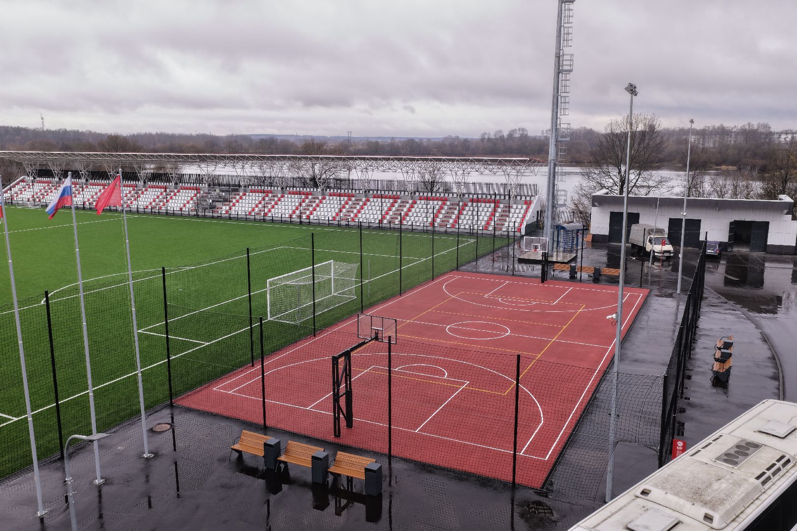 видео с коптера, стадион торпедо,