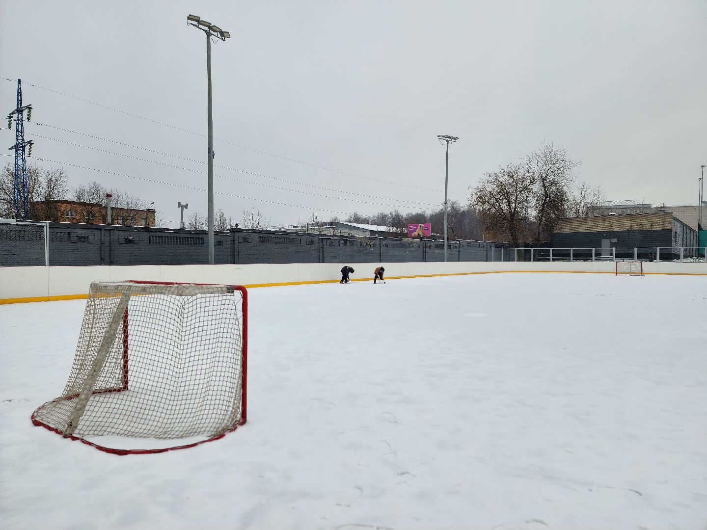 королёв, стадион чайка в королеве, спорт, зима в  подмосковье,