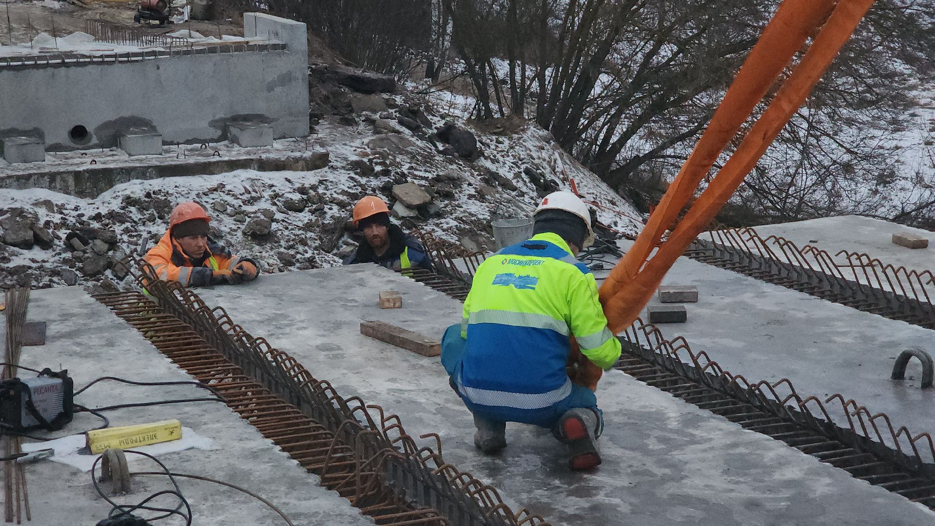 Зарайск, Ремонт моста в Зарайске,Мост через Осетрик,