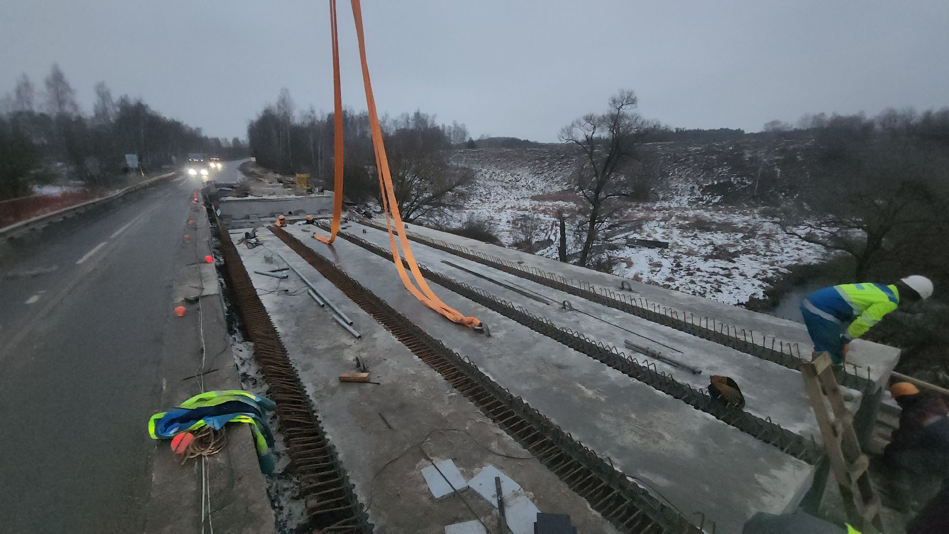 Зарайск, Ремонт моста в Зарайске,Мост через Осетрик,