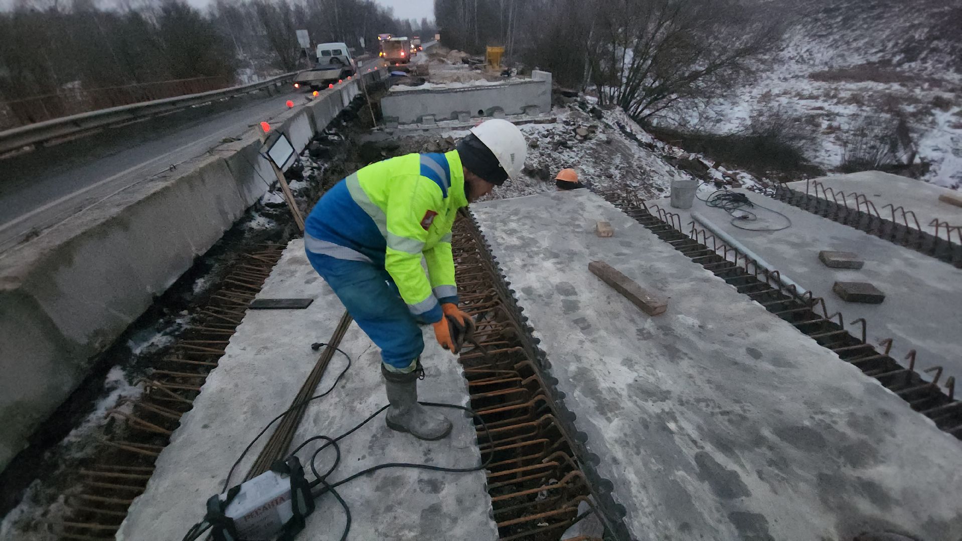 Зарайск, Ремонт моста в Зарайске,Мост через Осетрик,