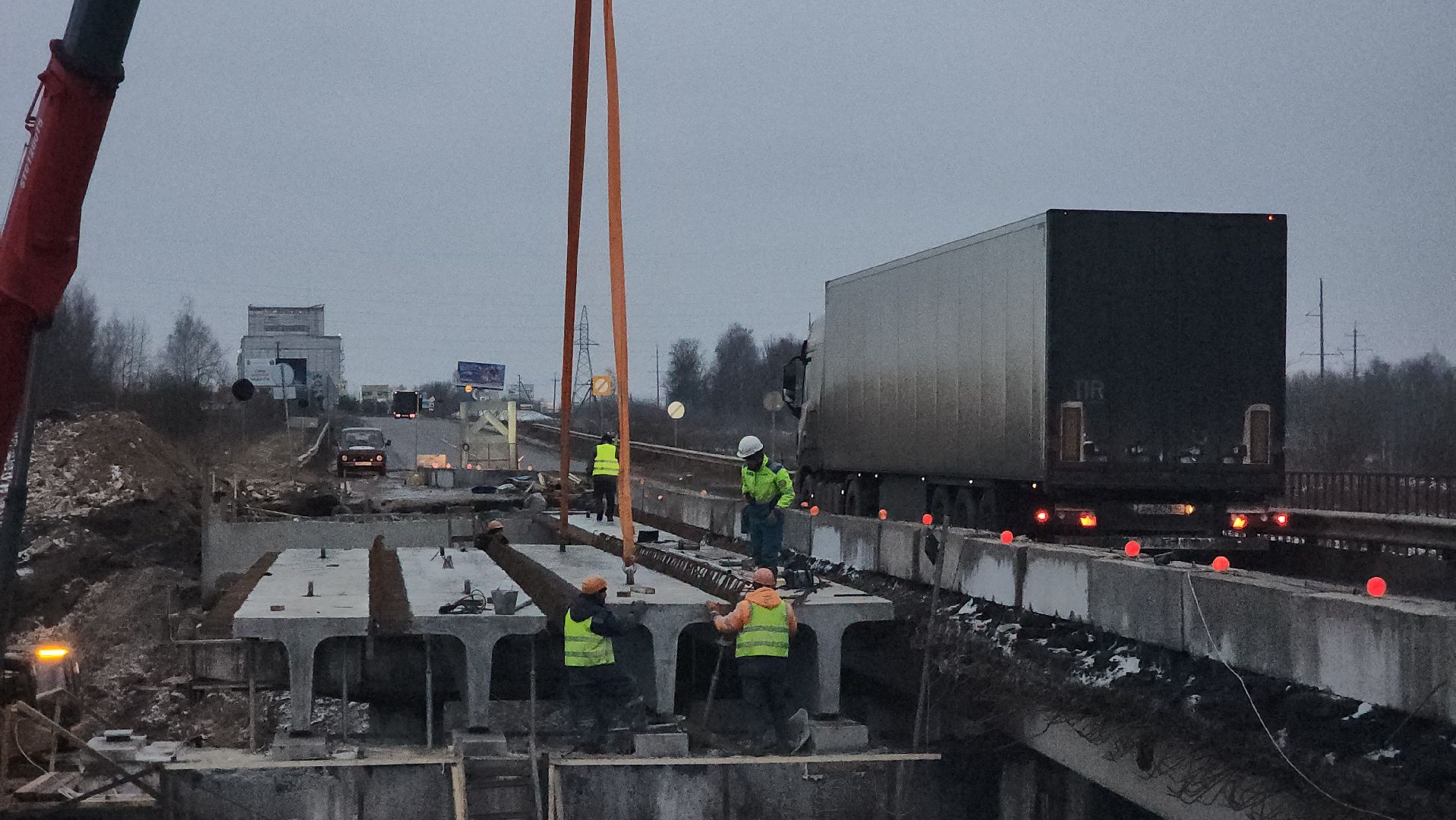Зарайск, Ремонт моста в Зарайске,Мост через Осетрик,