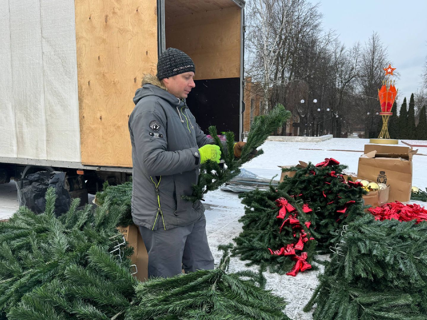 можайск, можайский муниципальный округ, подмосковье, новый год, благоустройство, зима в подмосковье, главная елка округа,