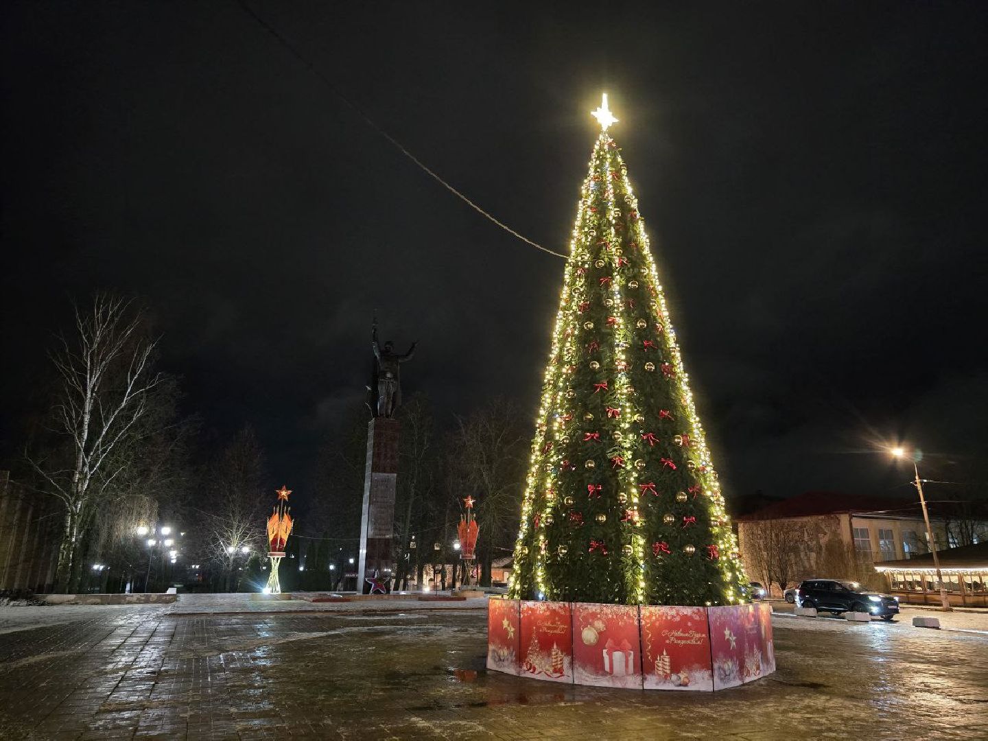 можайск, можайский муниципальный округ, подмосковье, новый год, благоустройство, зима в подмосковье, главная елка округа,
