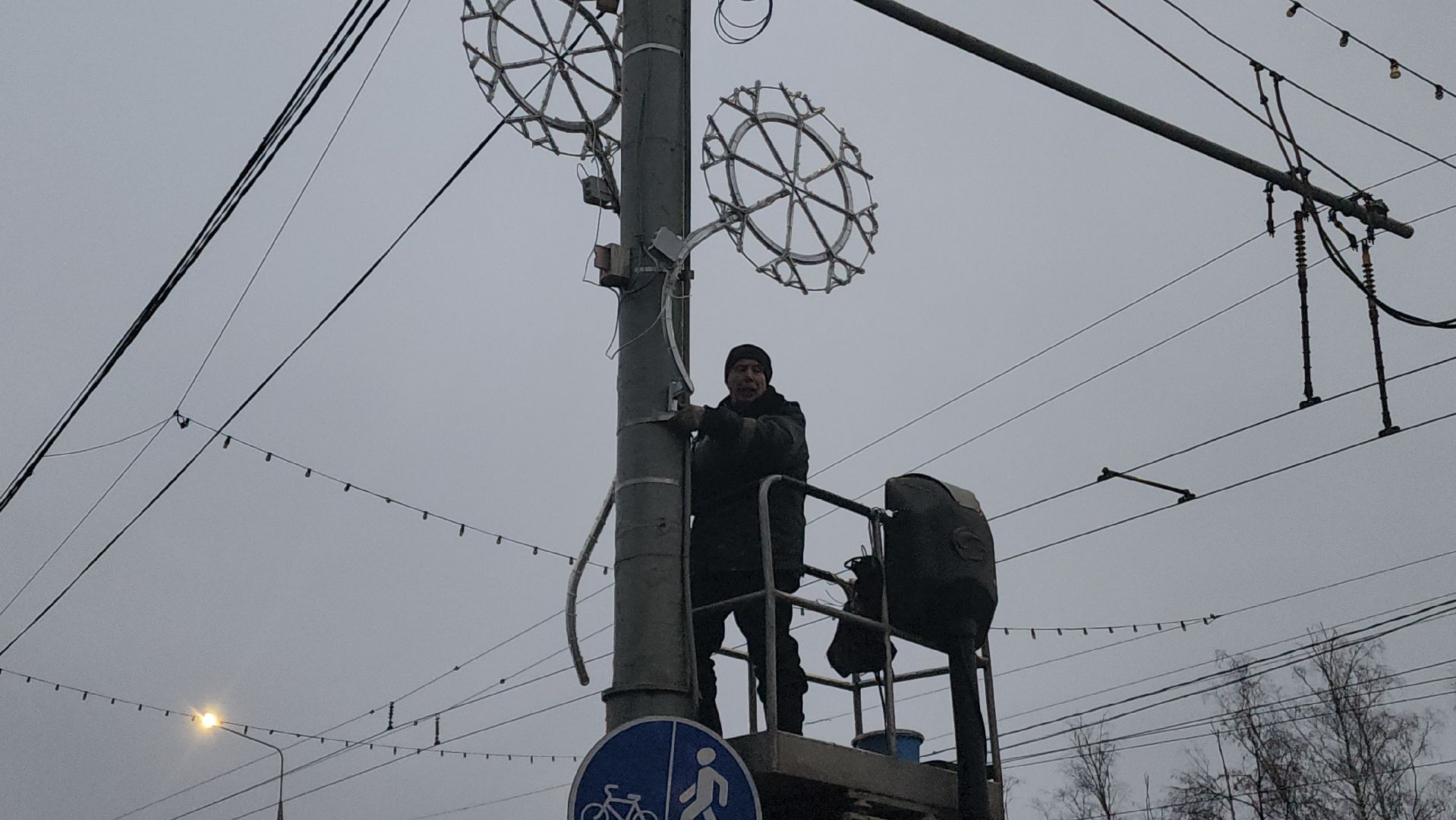 новый год, гирлянда, иллюминация,