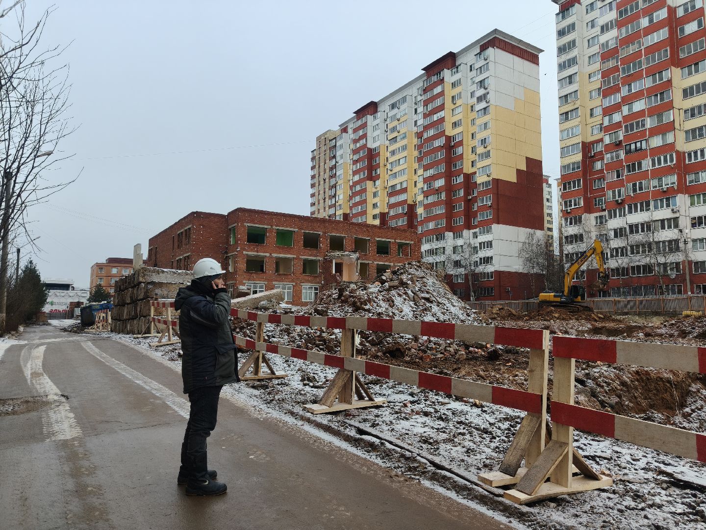 внииссок,стройка детсада, детский сад, демонтаж здания,