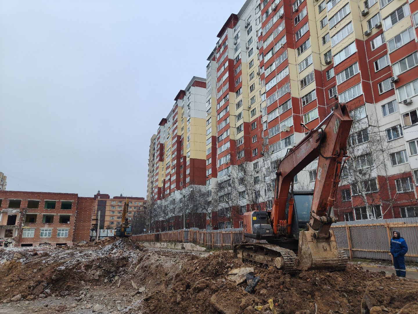 внииссок,стройка детсада, детский сад, демонтаж здания,