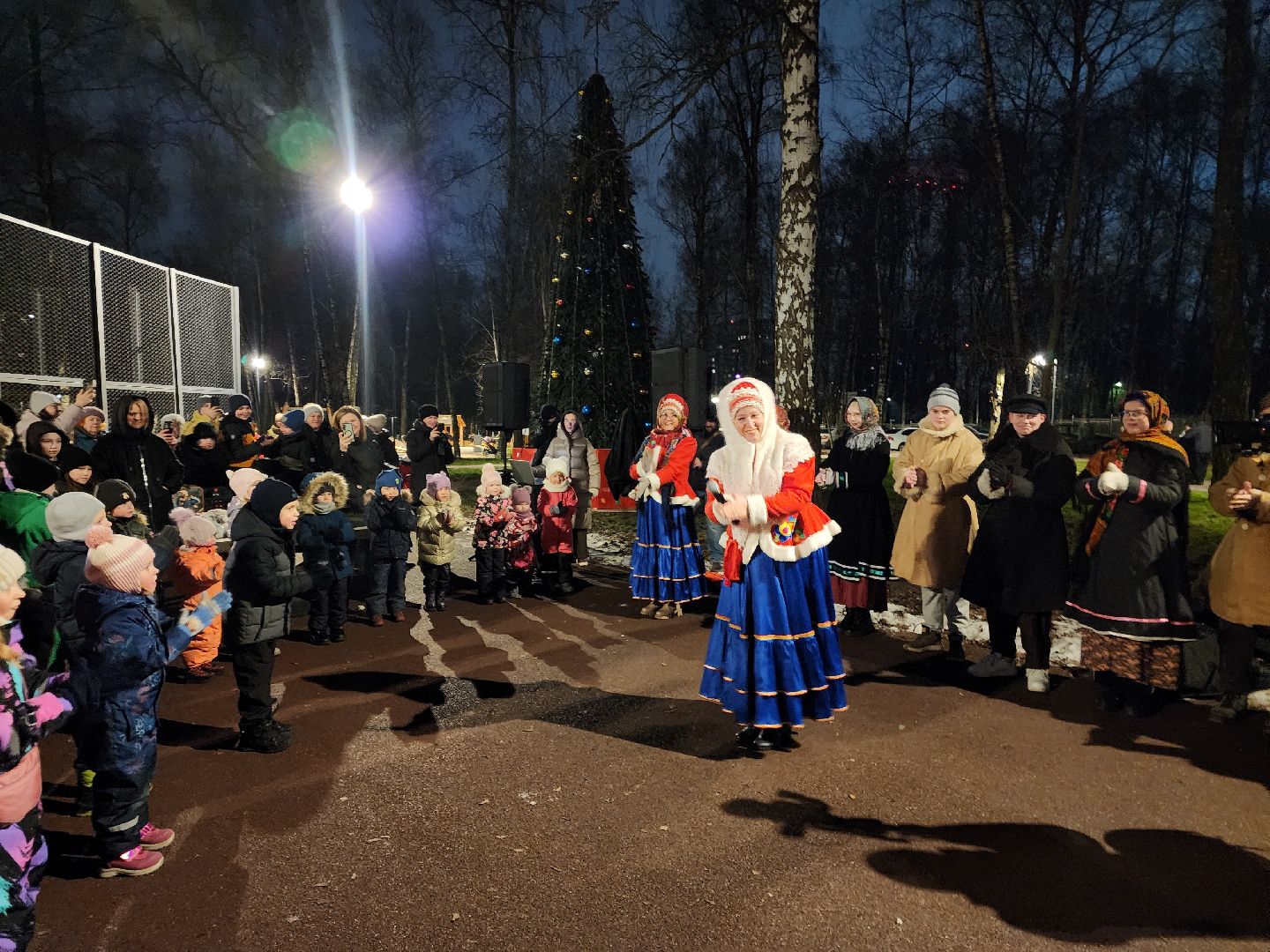 Подольск , лесопарк березки, открытие, новогодняя программа,