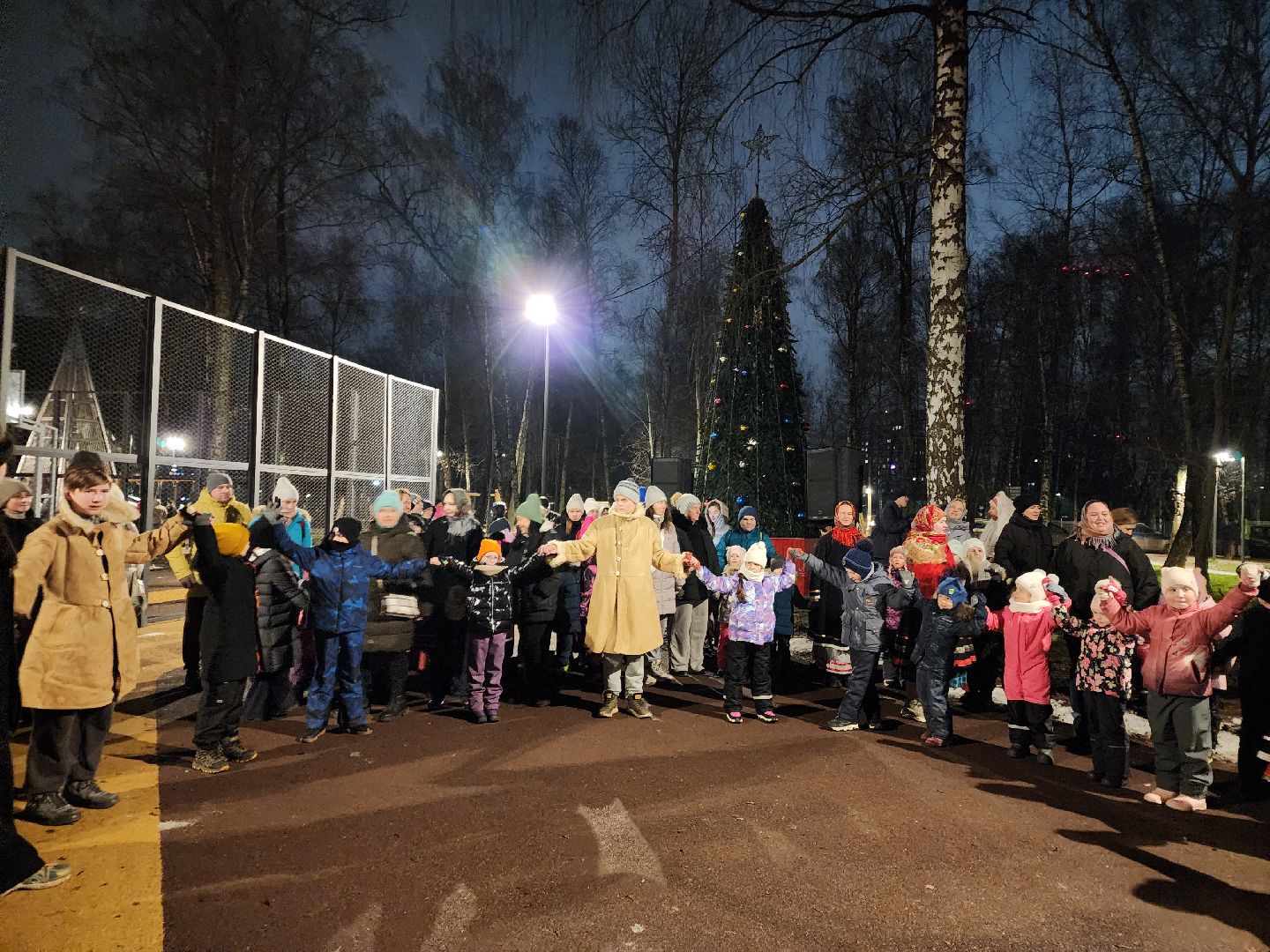 Подольск , лесопарк березки, открытие, новогодняя программа,