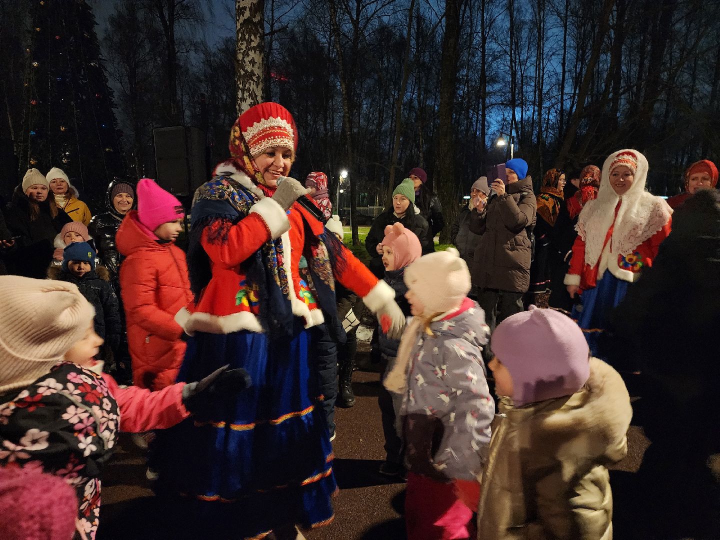 Подольск , лесопарк березки, открытие, новогодняя программа,