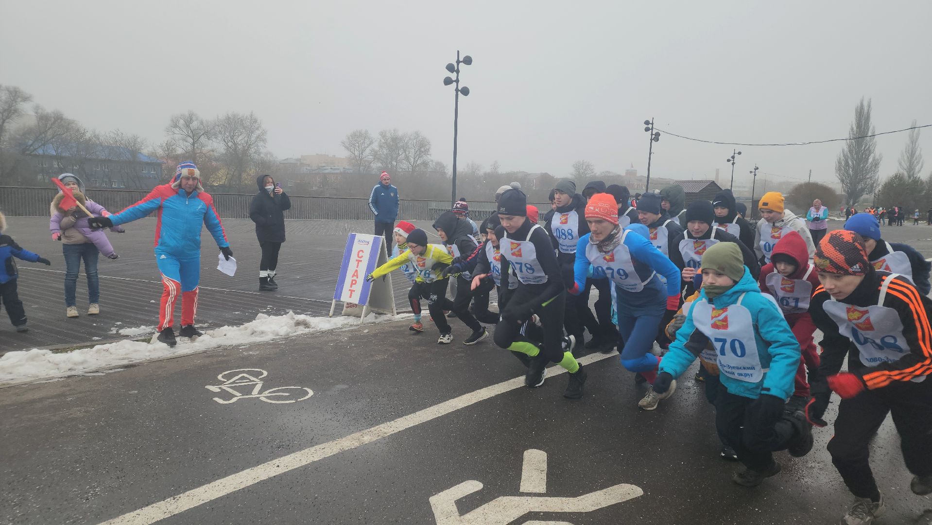новогодний забег, орехово-зуево, парки подмосковья,