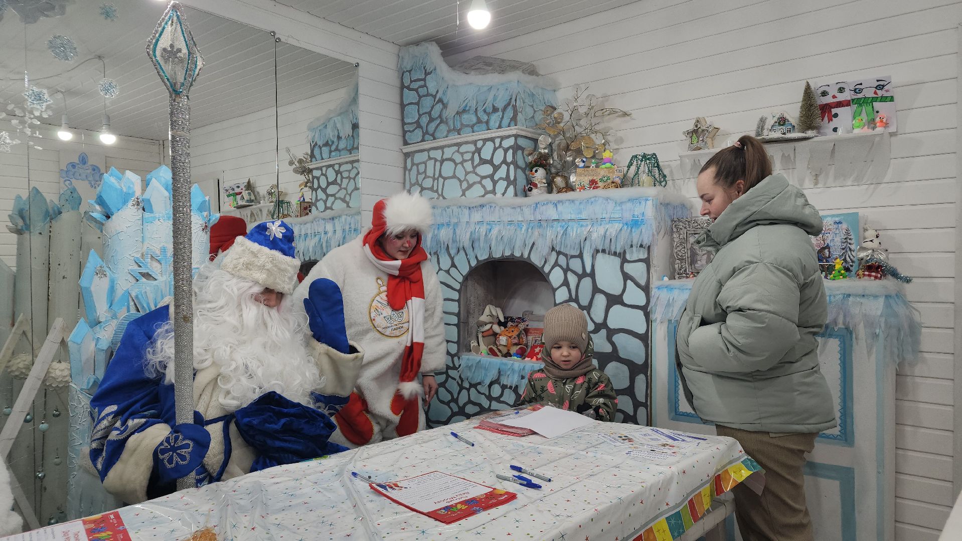 зима в подмосковье, парки подмосковья, дед мороз, лосино-петровский,