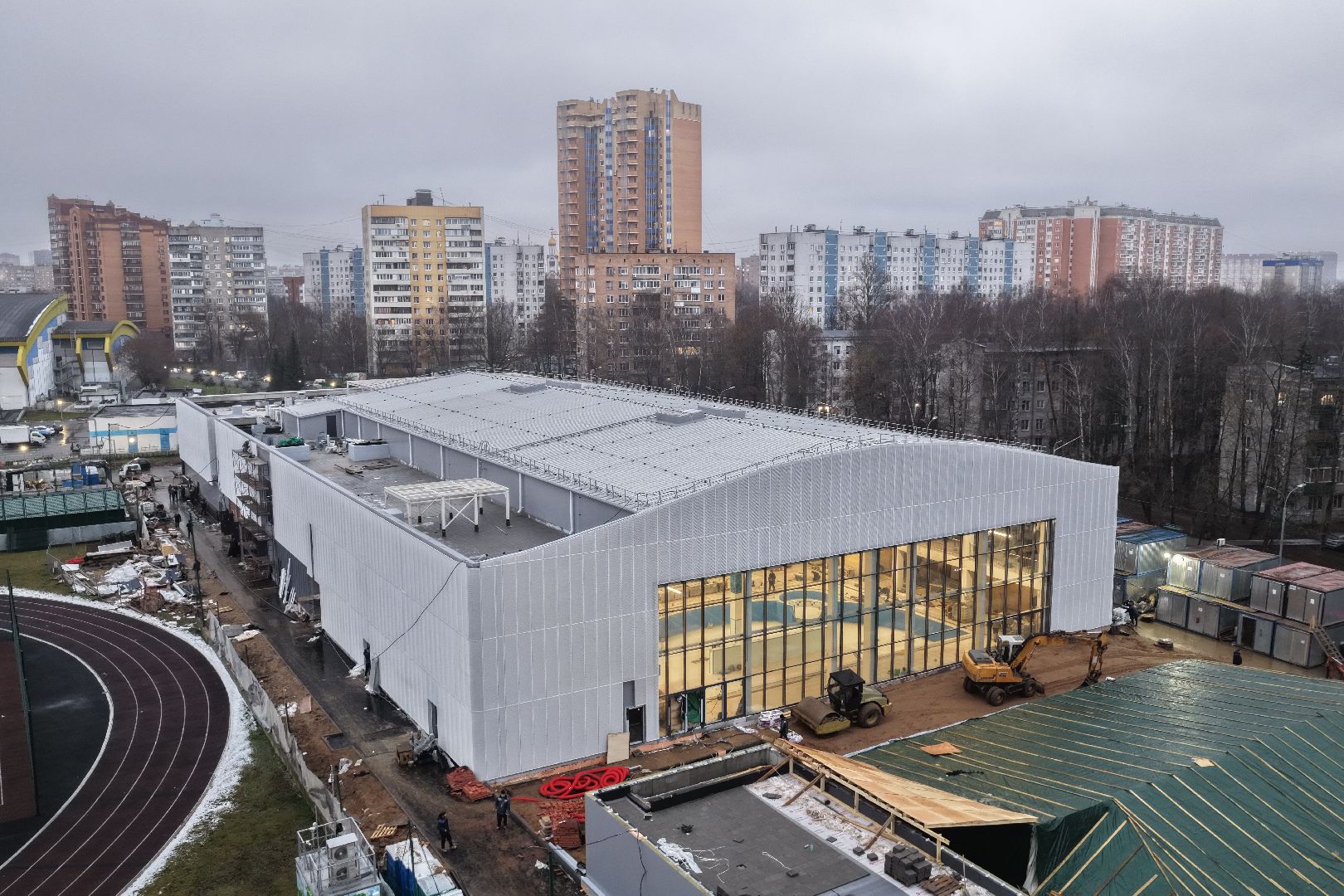 видео с коптера, акватермальный комплекс в одинцове,
