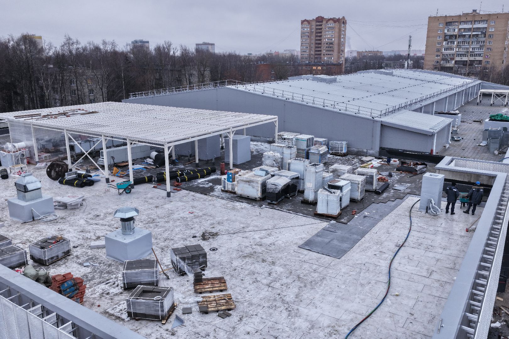 видео с коптера, акватермальный комплекс в одинцове,