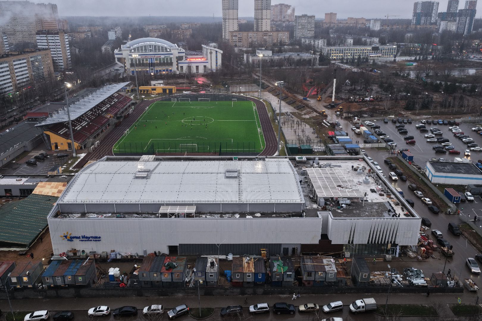 видео с коптера, акватермальный комплекс в одинцове,
