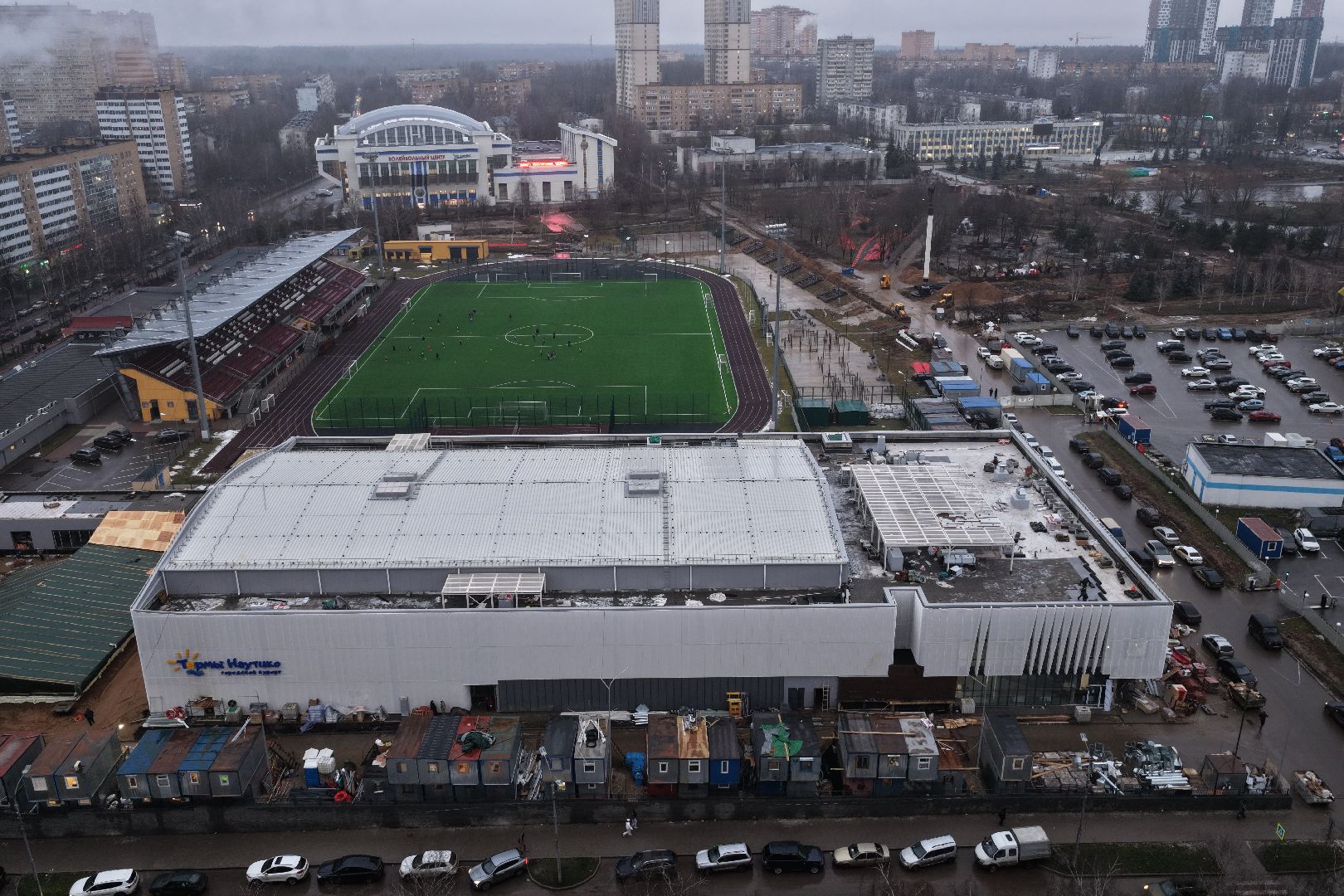видео с коптера, акватермальный комплекс в одинцове,