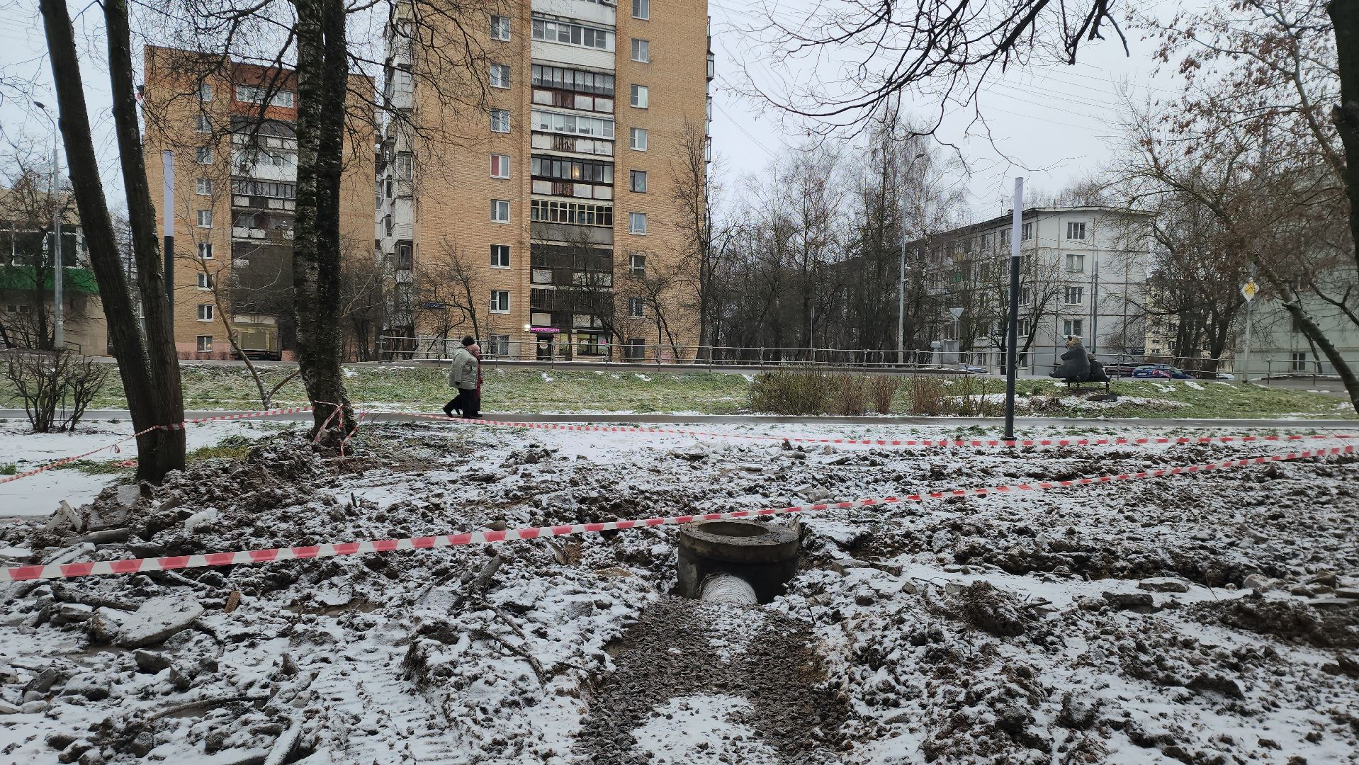 дренажная система, водоотведение, Лобня ,