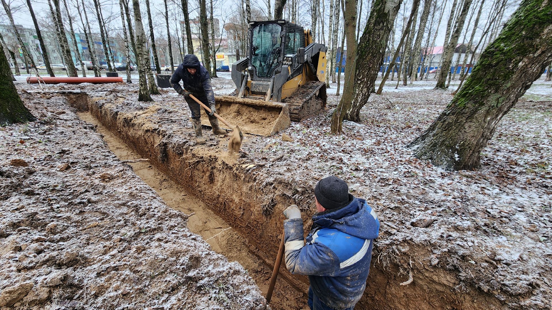 дренажная система, водоотведение, Лобня ,