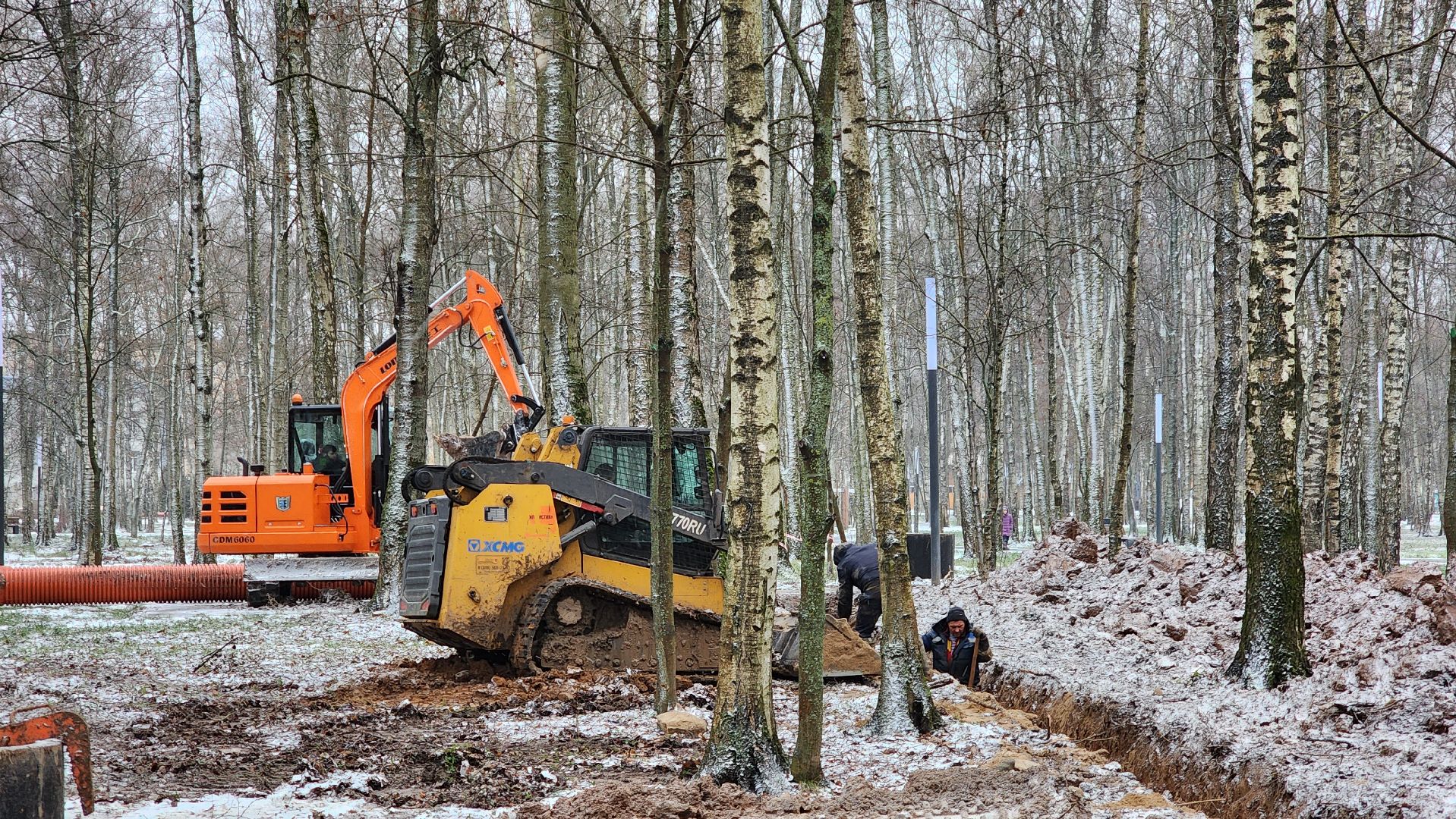 дренажная система, водоотведение, Лобня ,