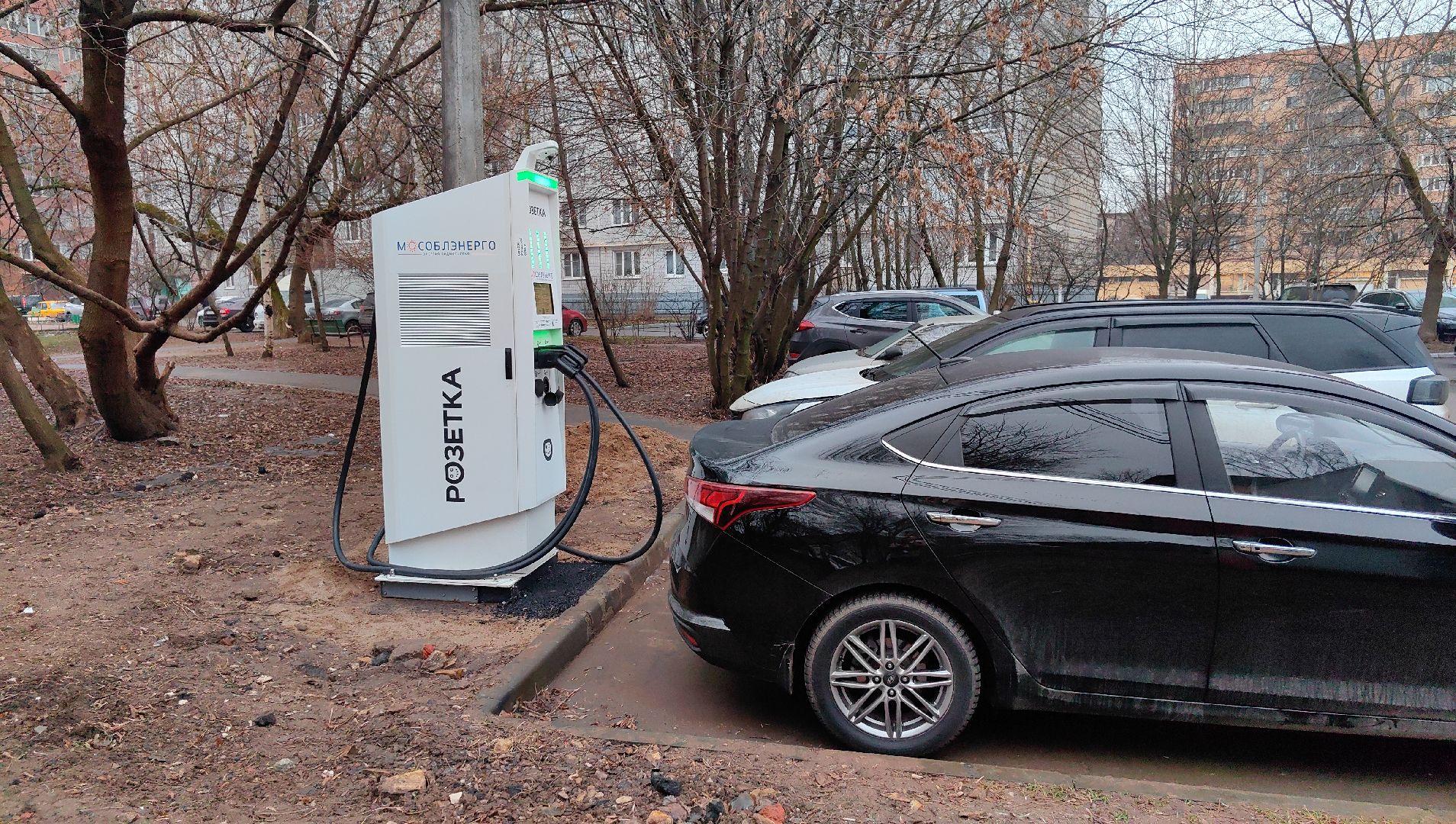 зарядная станция, электромобиль, мощность, Мособлэнерго,