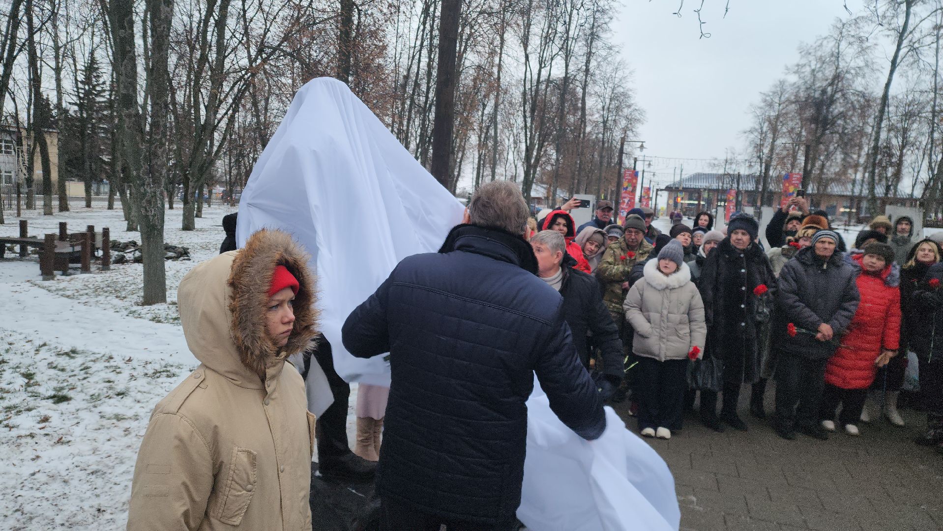 Зарайск, Открытие памятников погибшим в СВО, Новые памятники на аллее славы ДК Леонова, герои сво,