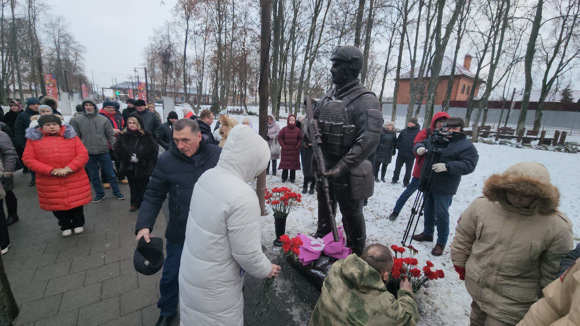 Зарайск, Открытие памятников погибшим в СВО, Новые памятники на аллее славы ДК Леонова, герои сво,