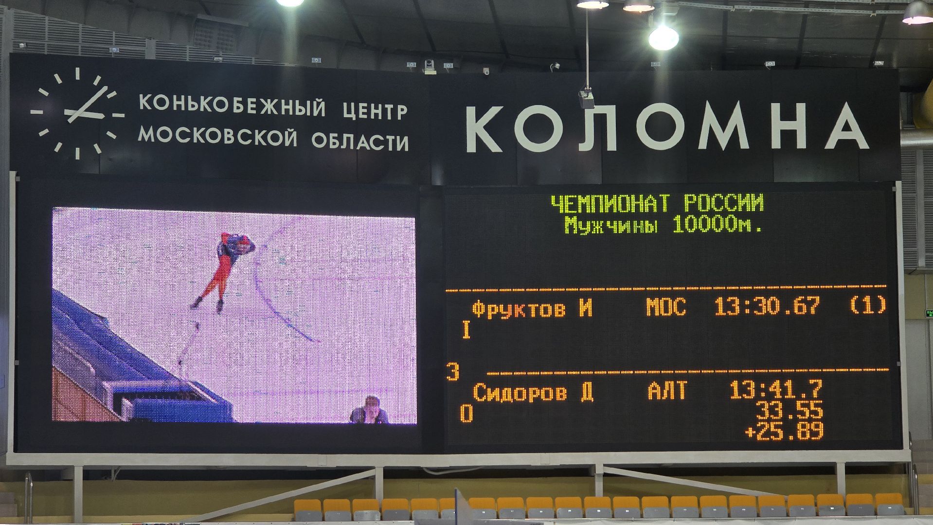 Коломна, конькобежный центр коломна, чемпионат россии по конькобежному спорту,