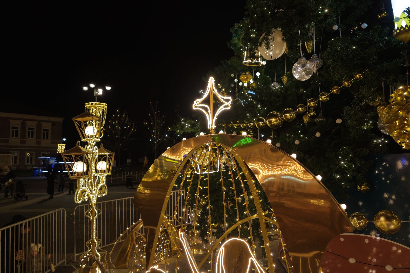 видео с коптера, новый год в ногинске, елка в ногинске, каток в ногинске,